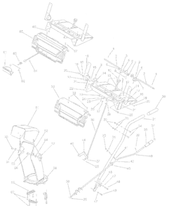 Part Location Diagram of 684-0103A Yard Machines Handle Panel Assembly.